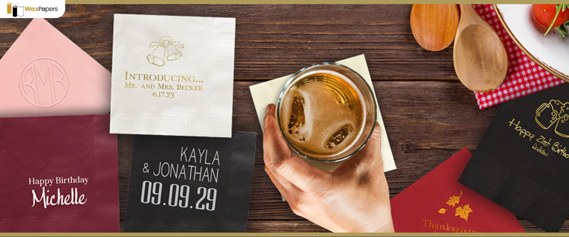 Custom Designed Napkins Bulk