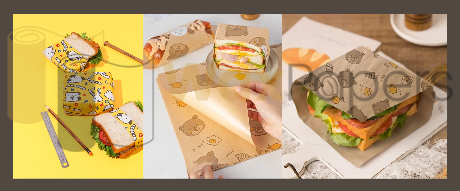 how to wrap a sandwich in parchment paper