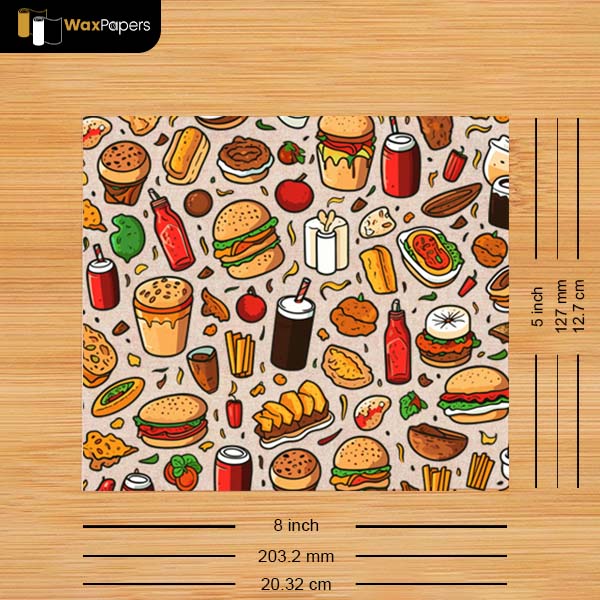 8”x5” Custom Freezer Paper