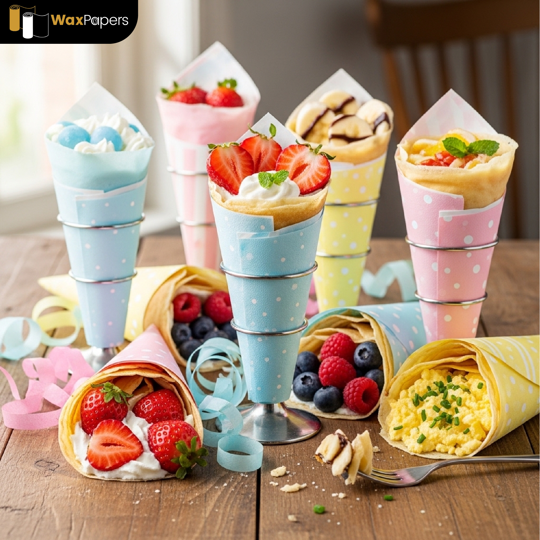 Custom Crepe Cones